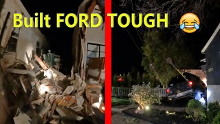 Ford Expedition Crash Lands in House  Another Pursuit Fail!