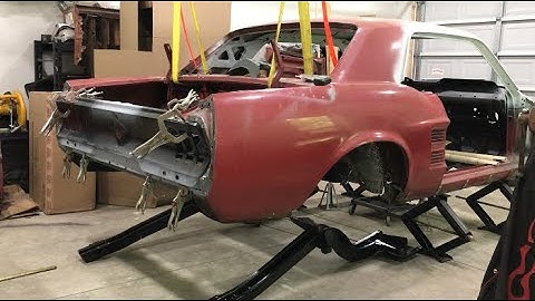 67 Mustang rear frame rail installation - Part 17