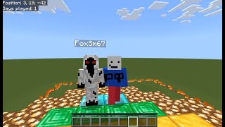 картинка: Майнкрафт Билдбатл с другом. Minecraft Bedrock