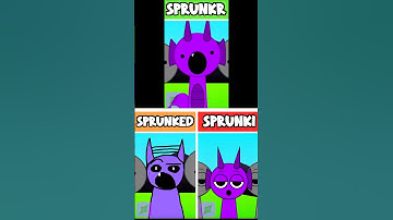 Incredibox Sprunki - SPRUNKR VS SPRUNKED VS SPRUNKI #shorts
