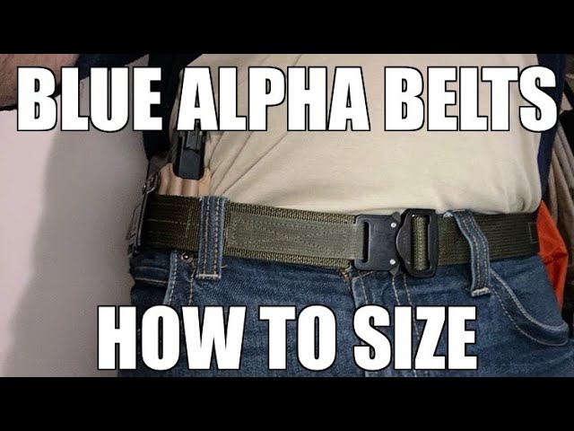 Low Profile Inner/EDC Belt | Use As EDC IWB Belt or Quickly Throw on An Outer Belt | Fits Your Pant Size | Blue Alpha