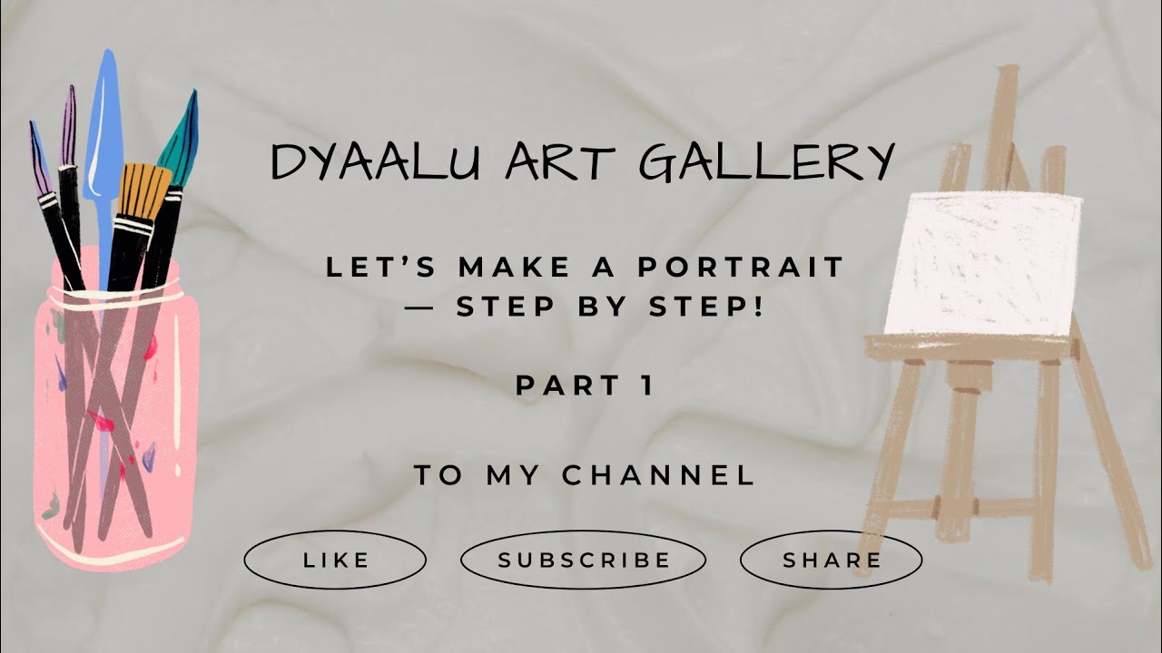 Let’s Make a Portrait ️ | Part 1 – Rough Sketch from Reference | Pencil ...