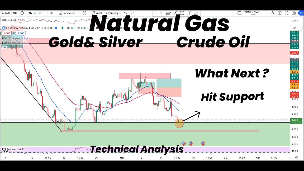 Natural Gas Hit Support | What Next? | Gold | Silver | Crude Oil ...