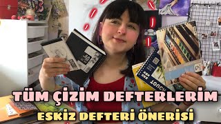 ESKİZ DEFTERİ ÖNERİSİ | TÜM ÇİZİM DEFTERLERİM  #sketchbook