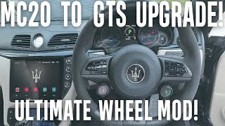 Big Boy Upgrade! Maserati MC20 to Granturismo or Quattroporte Steering wheel Mod tutorial 