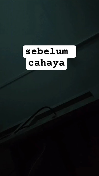 Sebelum Cahaya - Cover
