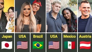 WWE & AEW Couples From Different Countries in 2026 ❤️🌍