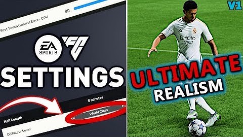 How To Make EAFC 24 REALISTIC - FC 24 Ultimate Realism Sliders, Settings, 4K Gameplay