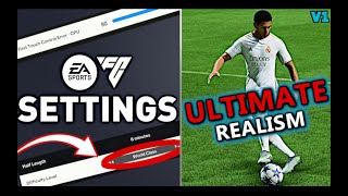How To Make EAFC 24 REALISTIC - FC 24 Ultimate Realism Sliders, Settings, 4K Gameplay
