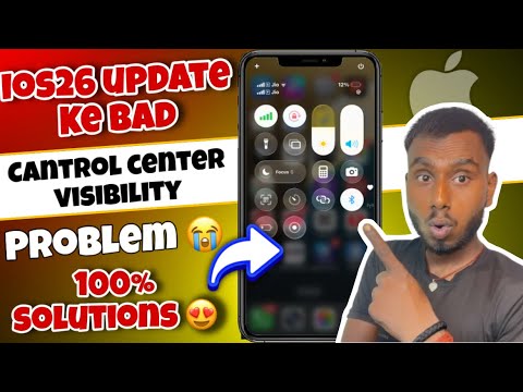 iPhone Control Center Visibility Issue After iOS 26 Update 🔥 | Easy Fix ...