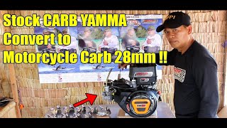 PAANO ICONVERT ANG STOCK CARB YAMMA SA MOTORCYCLE CARB 28mm!!