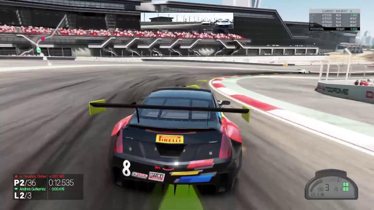 Project CARS : Cadillac VS Porsche Battle for Final Lap at Dubai 24h