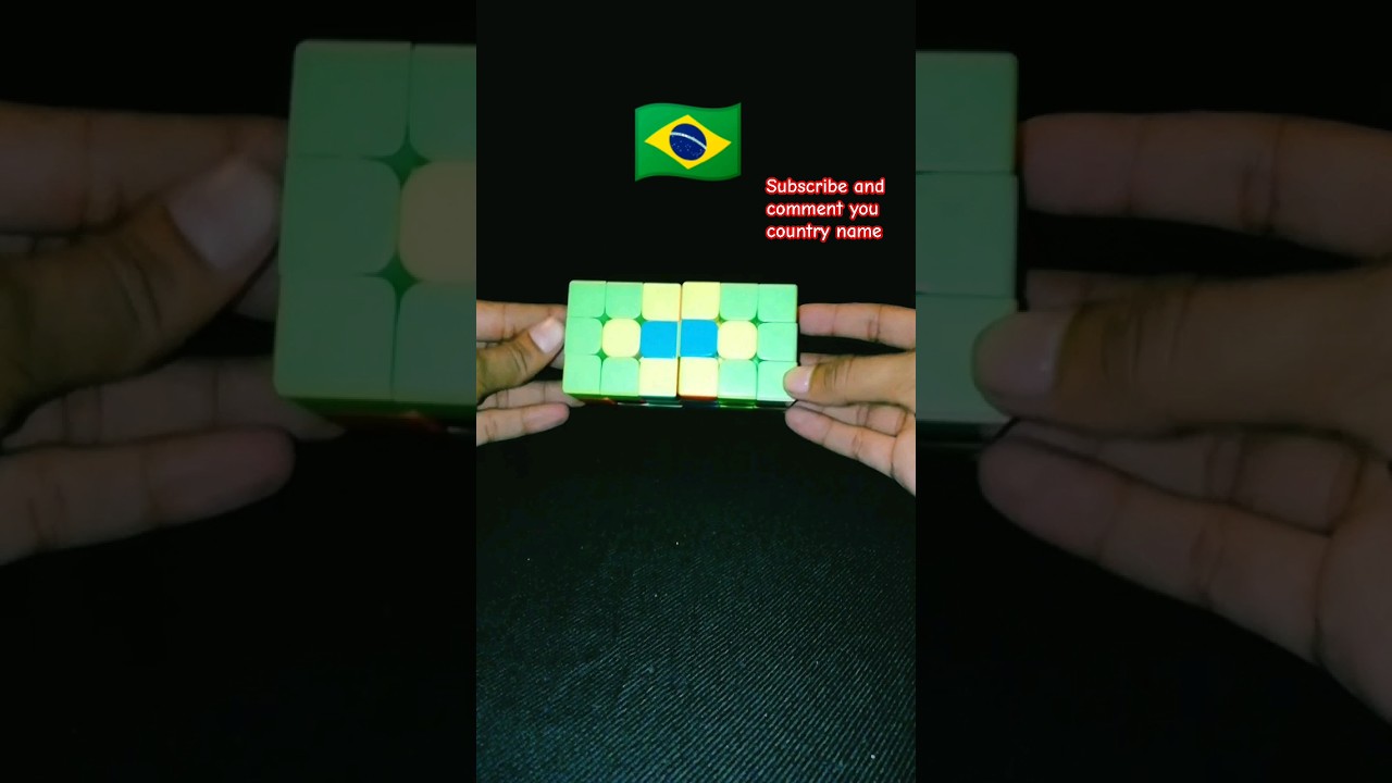making countryes flag by Rubik's cube . Japan , Canada , Brazil flag in