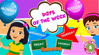 Days of the Week | Weekdays Rhyme for kids | Nursery Rhymes | Bindi's Music & Rhymes.