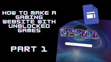 How to make a GAMING WEBSITE with unblocked games | Part 1