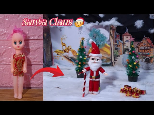 How to make santa Claus 🧑‍🎄 from small doll/santa Claus