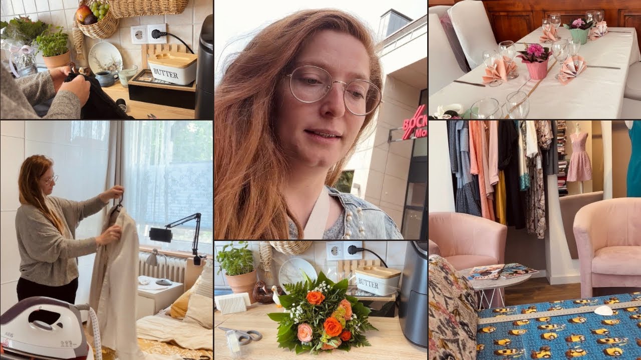 Vlog | Ultimile pregătiri pentru botez : croitorie , aranjamente la sală | Îmi cos salopeta