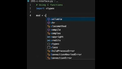It is possible to use C functions in your Python code.