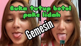 CEWEK CANTIK MAIN LIDAH #Bikin gemes #tiktok #Viral #SHORTS