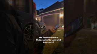 Permanent Christmas Lights | App Controlled #christmasdecorations #xmaslights #chrismaslights