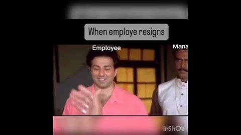 When you resign from your job