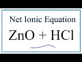 Net Ionic Equations and Spectator Ions