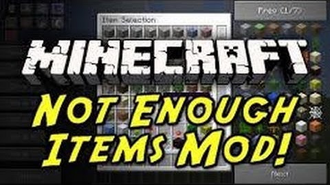 NOT ENOUGH ITEMS MOD l Minecraft Mods