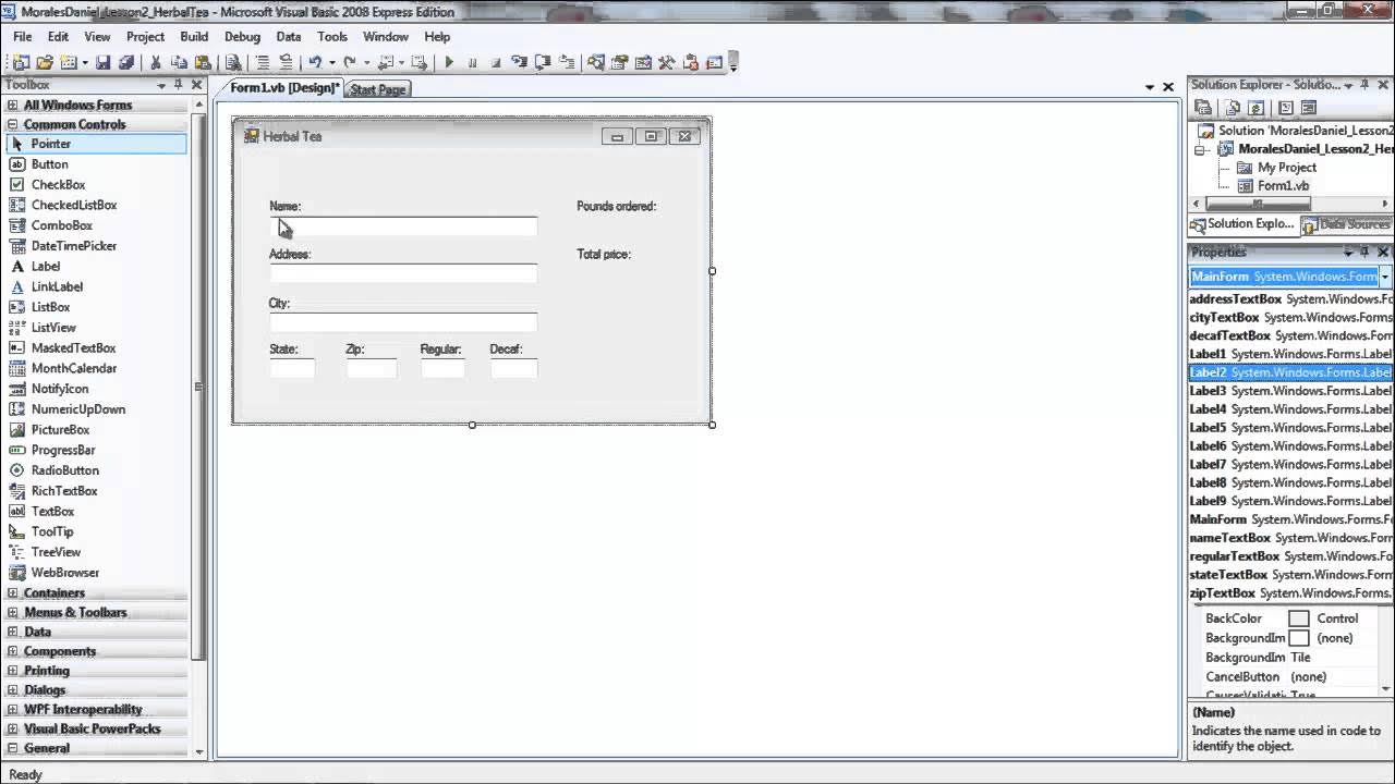 Visual Basic Layout - YouTube