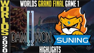 DWG vs SN Highlights Game 1 | GRAND FINAL Worlds 2020 Playoffs | Damwon Gaming vs Suning G1