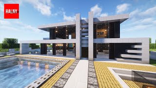 How to build a modern house in Minecraft