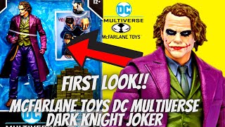McFarlane Toys DC Multiverse The Dark Knight Joker Figure First Look!!