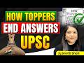 Decode the strategy to write effective conclusions in UPSC answers | Smriti Shah