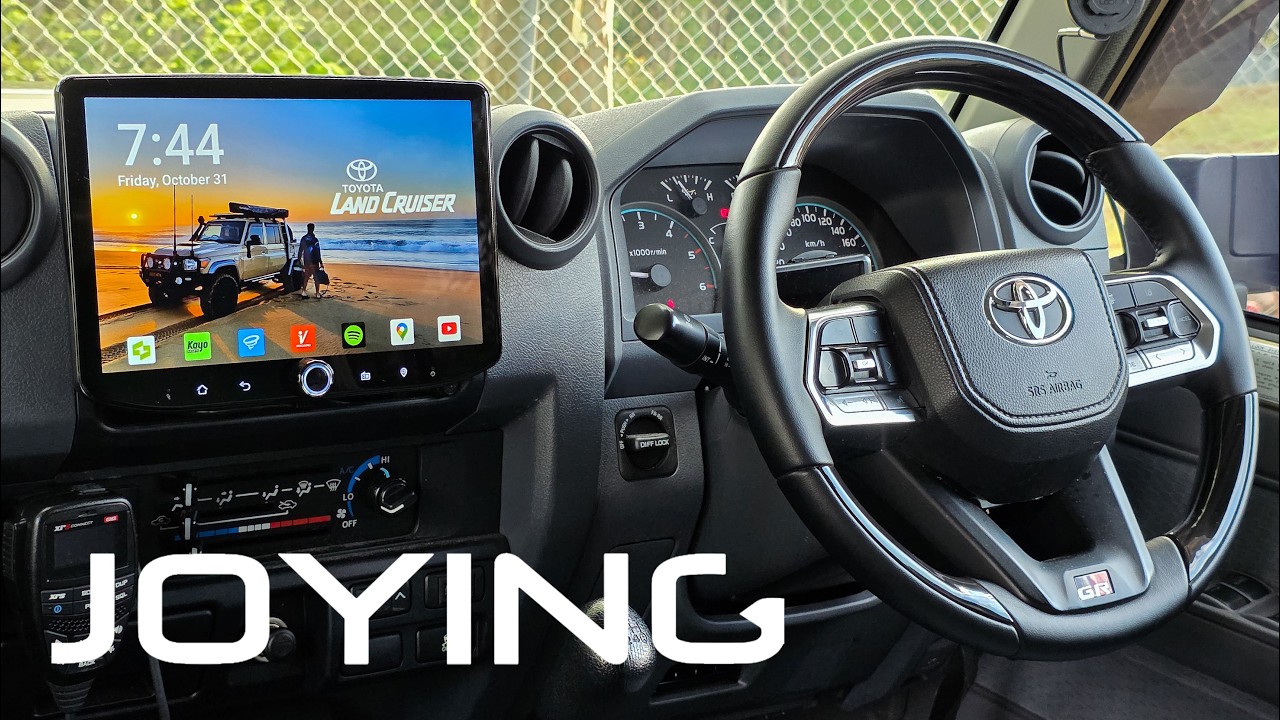 Обзор головного устройства JOYING 2025 10.1 — LandCruiser 70 серии. Полное руководство по установке.