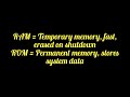 RAM vs ROM Explained in 19 Seconds #Shorts
