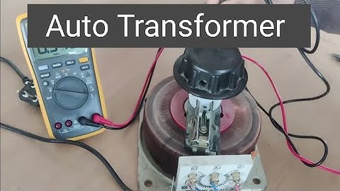 Auto-Transformer (Working principle)