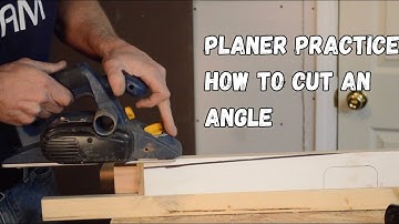 How to plane an angle with power planer
