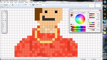 Speed Art-Bajan Canadian Pixel Art-Paint.net