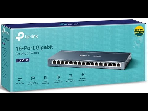TL-SG116 TP-Link Unmanaged 16-Port 10/100/1000Mbps Gigabit Desktop Switch