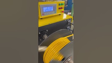 Thu cuộn cáp điện theo mét cài đặt trên máy quấn dây tự động MTEKCO-QAS22