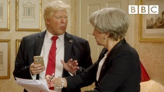 President Trump posts himself to the United England - BBC