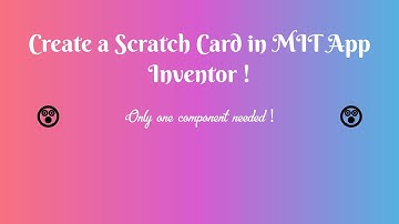 Create a scratch card in MIT App Inventor with just 1 component ! No extensions !