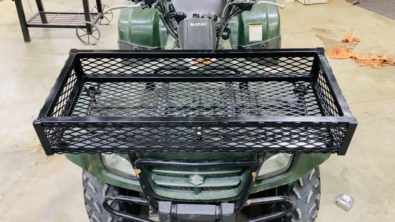 How to Make a Rack For The Front of a Four Wheeler - YouTube