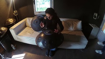 Kim Azulay  - play db Handpan Harmonic Minor  G B C D Eb F G Ab C D