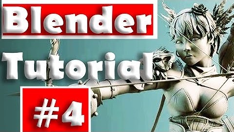 Blender Tutorial Series   Editing Mesh and creating basic Character #4