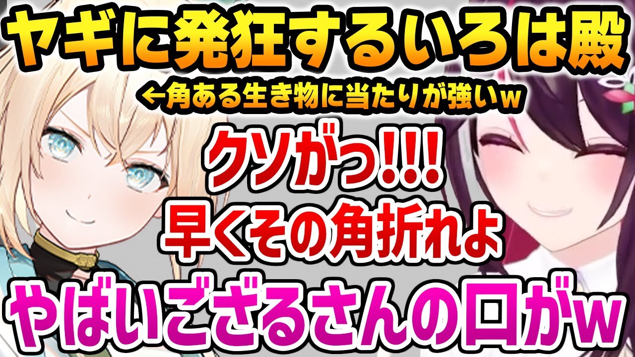 ヤギのタックルを受けすぎて口がどんどん悪くなるも可愛すぎるいろは殿ｗ【ホロライブ】