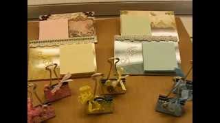 Altered Binder Clips & Post It Holders