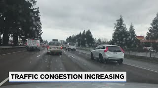 Traffic ramping up around the metro area