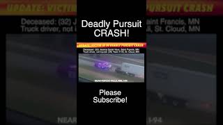 UPDATE: Victim ID In Deadly Pursuit Crash Near Fergus Falls, Minnesota