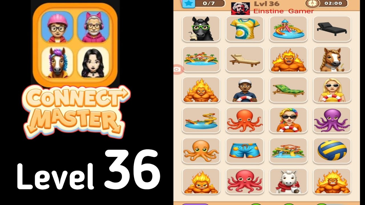 Connect Master Match Puzzle level 36 Guide Walkthrough Solution