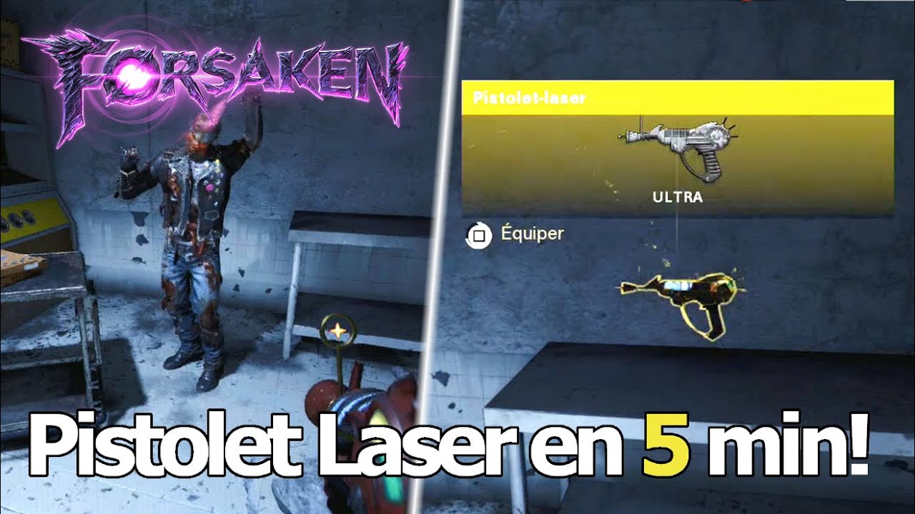 Comment Avoir le Pistolet Laser en 5 Minutes sur Oublié! | Secret Secondaire [ Cold War Zombie ]